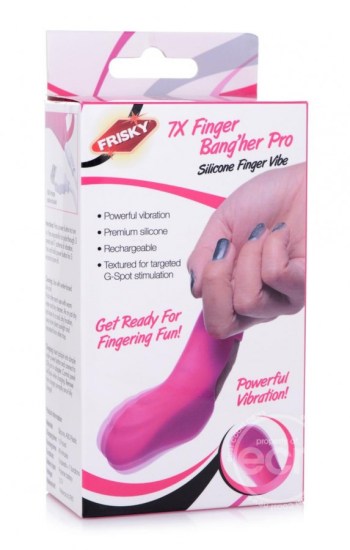 Frisky 7X Finger Bang’her Pro Silicone Rechargeable Finger Vibe Pink Frisky 7X Finger Bang’her Pro Silicone Rechargeable Finger Vibe Pink