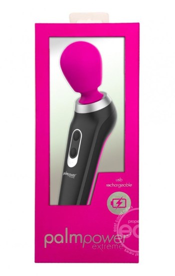 Palmpower Extreme Rechargeable Wand Massager Pink Palmpower Extreme Rechargeable Wand Massager Pink