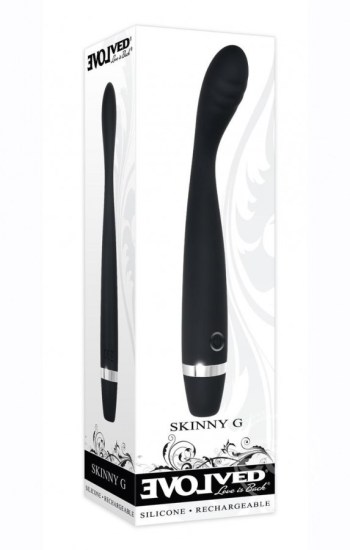 Skinny G Rechargeable Silicone G-Spot Vibrator Black Skinny G Rechargeable Silicone G-Spot Vibrator Black