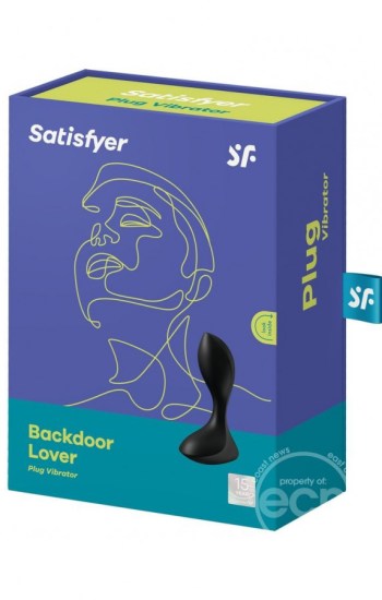 Satisfyer Backdoor Lover Silicone Vibrating Anal Plug Black Satisfyer Backdoor Lover Silicone Vibrating Anal Plug Black