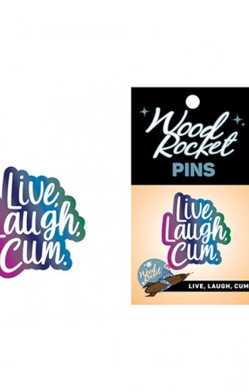 Wood Rocket Live Laugh Cum Large Pin Multi Color Wood Rocket Live Laugh Cum Large Pin Multi Color