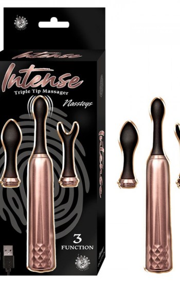 Intense Triple Tip Massager Rose Gold Intense Triple Tip Massager Rose Gold