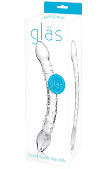 Glass Double Trouble Dildo Glass Double Trouble Dildo
