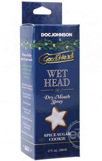 GoodHead Holiday Wet Head Dry Mouth Spray 2oz Spice Sugar Cookie GoodHead Holiday Wet Head Dry Mouth Spray 2oz Spice Sugar Cookie