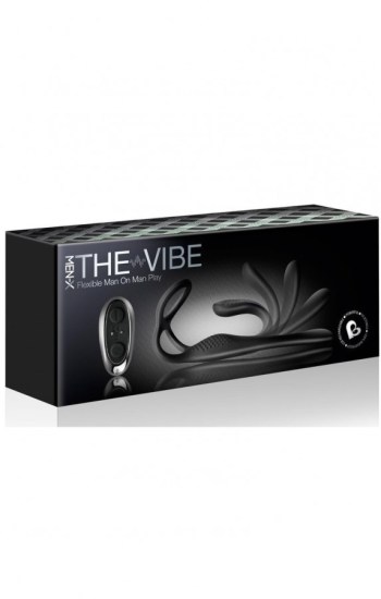 The-Vibe Silicone Rechargeable Anal Stimulator w/Remote Control Black/Silver The-Vibe Silicone Rechargeable Anal Stimulator w/Remote Control Black/Silver