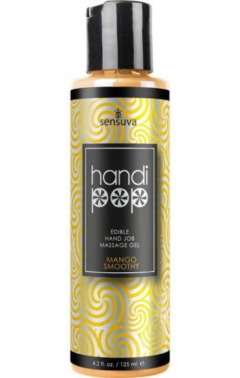 HandiPop Edible Hand Job Massage Gel Mango Smoothie 4.2oz HandiPop Edible Hand Job Massage Gel Mango Smoothie 4.2oz