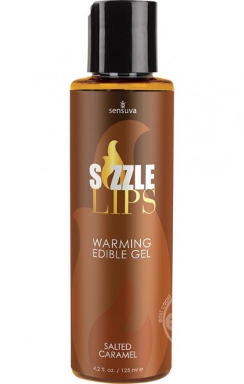Sizzle Lips Warming Edible Gel Salted Caramel 4.2oz Sizzle Lips Warming Edible Gel Salted Caramel 4.2oz