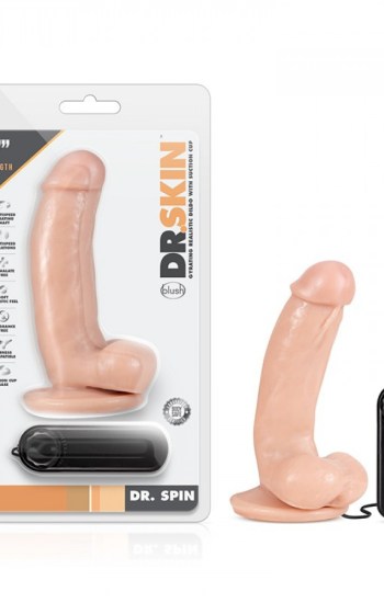 Dr. Skin Dr. Spin 7in Gyrating Dildo Vanilla Dr. Skin Dr. Spin 7in Gyrating Dildo Vanilla