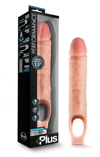 Blush Performance Plus 10″ Silicone Cock Sheath Penis Extender Blush Performance Plus 10″ Silicone Cock Sheath Penis Extender
