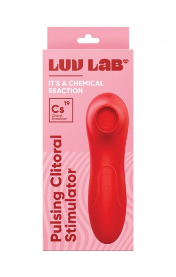 Luv Lab CS19 Pulsing Clit Stimulator Silicone Red Luv Lab CS19 Pulsing Clit Stimulator Silicone Red