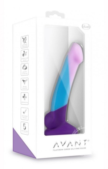 Avant D16 Purple Haze Silicone Dildo 6.5in Multi Color Avant D16 Purple Haze Silicone Dildo 6.5in Multi Color