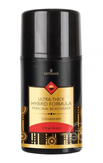 Sensuva Ultra Thick Hybrid Personal Moisturizer Strawberry Flavored Lubricant 1.7oz Sensuva Ultra Thick Hybrid Personal Moisturizer Strawberry Flavored Lubricant 1.7oz