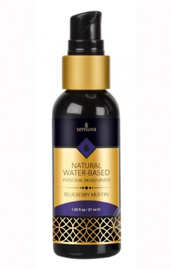 Sensuva Natural Water Based Blueberry Muffin Flavored Lubricant 2oz Sensuva Natural Water Based Blueberry Muffin Flavored Lubricant 2oz