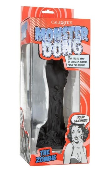 Monster Dong The Zombie Silicone Dildo 9in – Black Monster Dong The Zombie Silicone Dildo 9in – Black