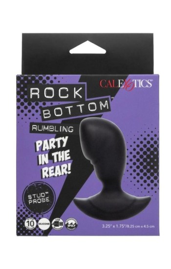 Rock Bottom Rumbling Stud Rechargeable Silicone Anal Probe – Black Rock Bottom Rumbling Stud Rechargeable Silicone Anal Probe – Black