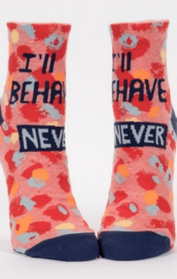 Ill Behave Never Ankle Socks Ill Behave Never Ankle Socks