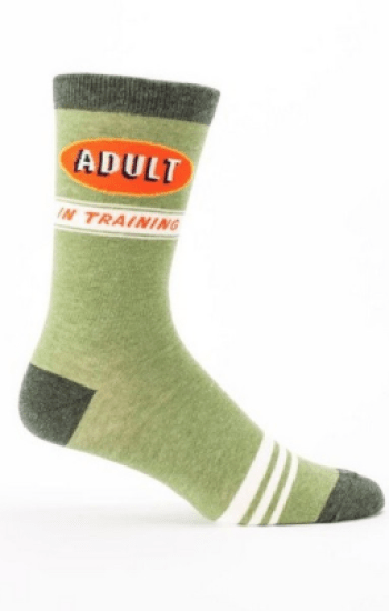 Adult In Training Mens Crew Socks Adult In Training Mens Crew Socks