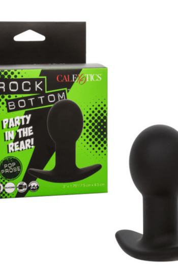 Rock Bottom Pop Rechargeable Silicone Probe – Black Rock Bottom Pop Rechargeable Silicone Probe – Black