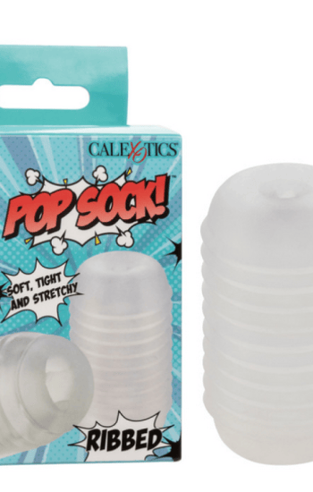 Pop Sock Ribbed Stroker – Clear Pop Sock Ribbed Stroker – Clear