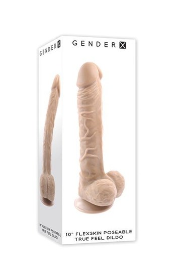 Gender X Flexskin Poseable True Feel 10″ Dildo – Light Gender X Flexskin Poseable True Feel 10″ Dildo – Light