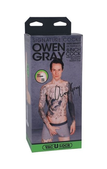 Signature Cocks ULTRASKYN 8″ Cock w/Removable Vac-U-Lock Suction Cup – Owen Grey Signature Cocks ULTRASKYN 8″ Cock w/Removable Vac-U-Lock Suction Cup – Owen Grey