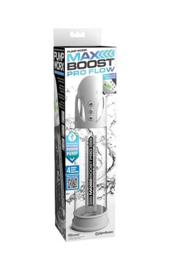 Pump Work Max Boost Pro – White/Clear Pump Work Max Boost Pro – White/Clear