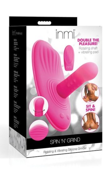 Inmi Spin N’ Grind Rotating & Vibrating Silicone Grinder – Pink Inmi Spin N’ Grind Rotating & Vibrating Silicone Grinder – Pink