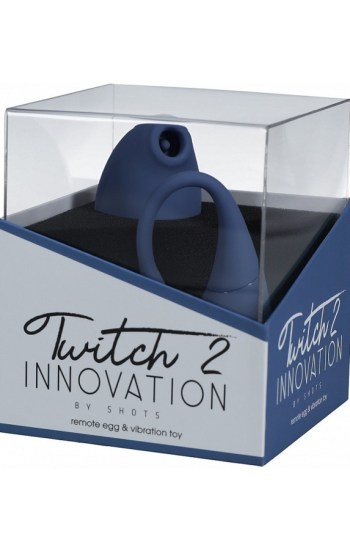 Twitch 2 – Rechargeable Suction & Flapping Vibrator with Remote Control Vibrating Egg – Blue/Grey Twitch 2 – Rechargeable Suction & Flapping Vibrator with Remote Control Vibrating Egg – Blue/Grey
