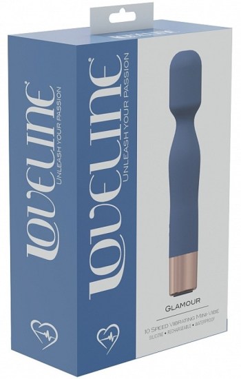 LoveLine Glamour Silicone Rechargeable 10 Speed Mini Wand – Blue LoveLine Glamour Silicone Rechargeable 10 Speed Mini Wand – Blue