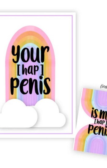 Your (hap)Penis is My (hap)Penis Greeting Card Your (hap)Penis is My (hap)Penis Greeting Card