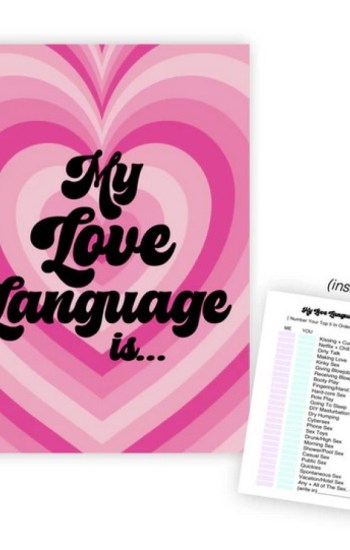 My Love Language is…. Greeting Card My Love Language is…. Greeting Card