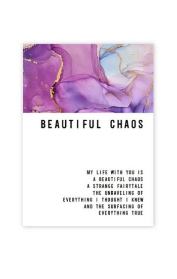 Beautiful Chaos Greeting Card Beautiful Chaos Greeting Card