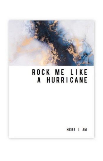 Rock Me Like a Hurricane Greeting Card Rock Me Like a Hurricane Greeting Card