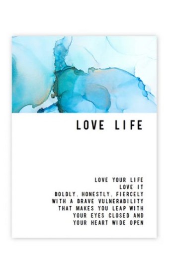 Love Life Greeting Card Love Life Greeting Card