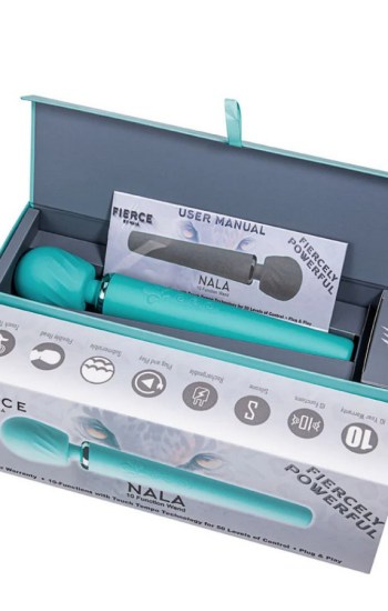 NALA 10-Function Touch Tempo Plug & Play Wand Blue NALA 10-Function Touch Tempo Plug & Play Wand Blue