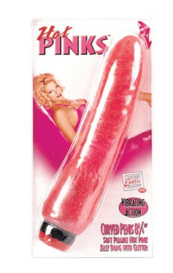 9in Hot Pink Curved Vibe 9in Hot Pink Curved Vibe