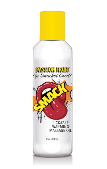 Smack Warming Massage Oil – 2 oz Passion Fruit Smack Warming Massage Oil – 2 oz Passion Fruit