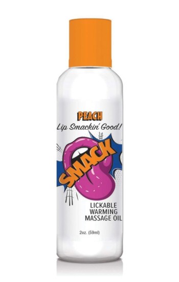 Smack Warming Massage Oil – 2 oz Peach Smack Warming Massage Oil – 2 oz Peach