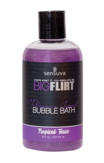 Sensuva Big Flirt Pheromone Bubble Bath – 8 oz Tropical Tease Sensuva Big Flirt Pheromone Bubble Bath – 8 oz Tropical Tease