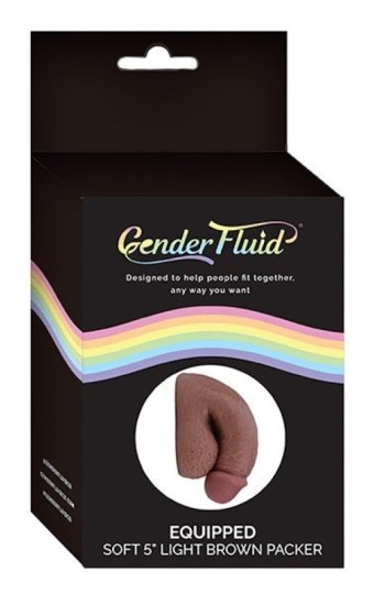 Gender Fluid 5″ Equipped Soft Packer – Light Brown Gender Fluid 5″ Equipped Soft Packer – Light Brown