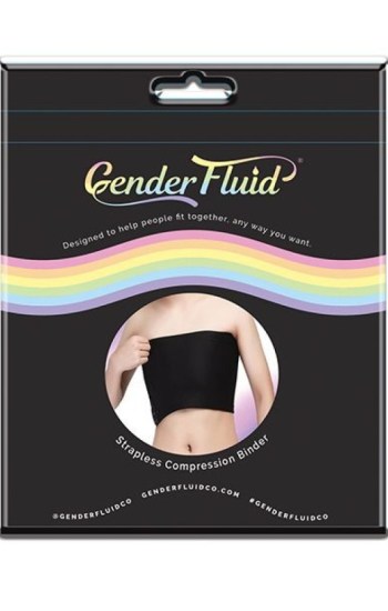 Gender Fluid Strapless Chest Compression Binder – XL Black Gender Fluid Strapless Chest Compression Binder – XL Black