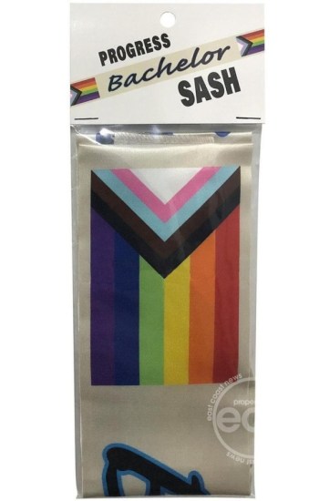 Progress Bachelor Sash – Rainbow Progress Bachelor Sash – Rainbow