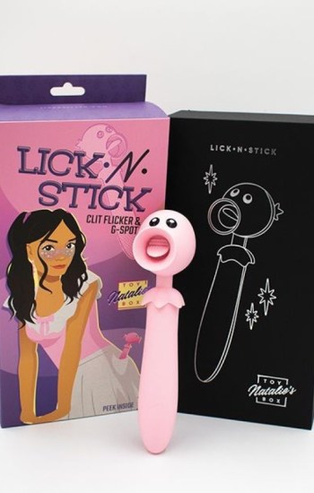 Natalie’s Toy Box Lick n’ Stick Clit Flicker & G-Spot Vibe – Pink Natalie’s Toy Box Lick n’ Stick Clit Flicker & G-Spot Vibe – Pink