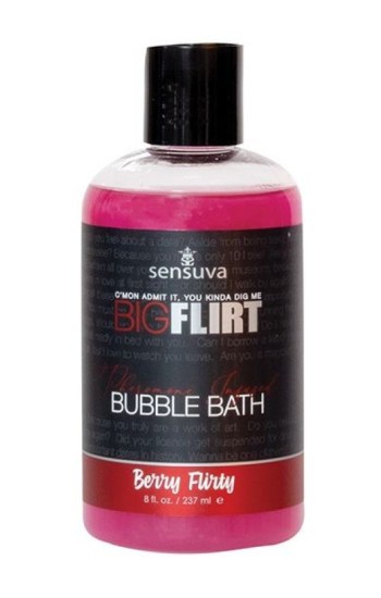 Sensuva Big Flirt Pheromone Bubble Bath – 8 oz Berry Flirty Sensuva Big Flirt Pheromone Bubble Bath – 8 oz Berry Flirty