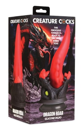 Creature Cocks Dragon Roar Silicone Dildo – Red/Black Creature Cocks Dragon Roar Silicone Dildo – Red/Black