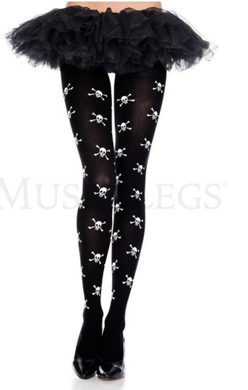 Skull Print Pantyhose Skull Print Pantyhose