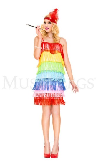 Rainbow Fringe Flapper Rainbow Fringe Flapper