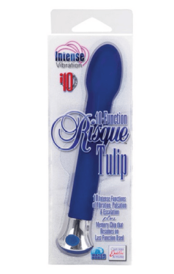 Gspot 10 Function Risque Tulip Vibrator Blue Gspot 10 Function Risque Tulip Vibrator Blue