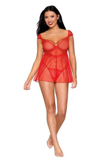 Stretch Mesh Babydoll Stretch Mesh Babydoll