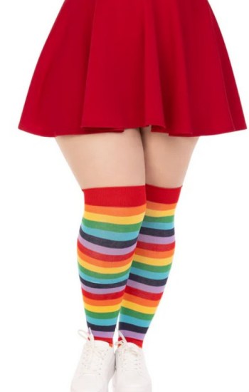 Cherry Rainbow Thigh High Socks Cherry Rainbow Thigh High Socks